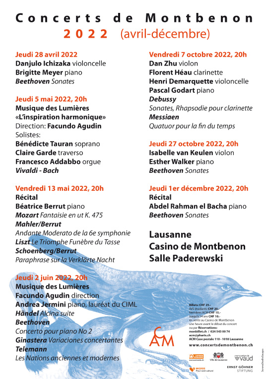 Affiche de l'évènement 41e saison des Concerts de Montbenon – Récital de piano – Abdel Rahman el Bacha