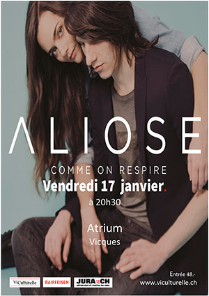 Affiche de l'évènement Concert – Aliose – Comme on respire