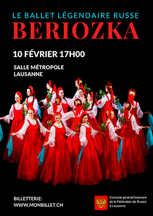 Affiche de l'évènement Le ballet légendaire russe – Beriozka