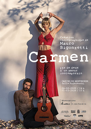 Affiche de l'évènement Une création chorégraphique de Mauro Bigonzetti – Carmen