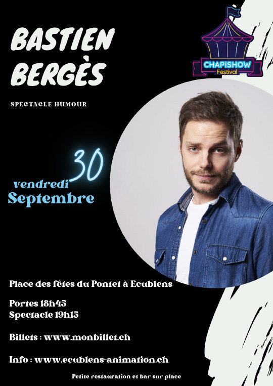 Affiche de l'évènement ChapiShow Festival – Bastien Bergès