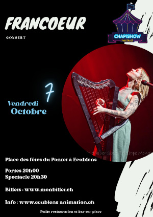 Affiche de l'évènement ChapiShow Festival – Francoeur – concert