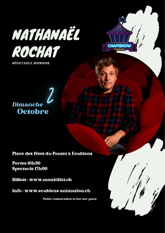 Affiche de l'évènement ChapiShow Festival – Nathanaël Rochat