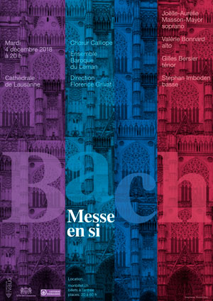 Affiche de l'évènement Chœur Calliope et Ensemble baroque du Léman – Bach, Messe en Si