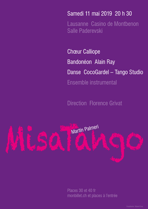 Affiche de l'évènement Chœur Calliope & CocoGardel – MisaTango