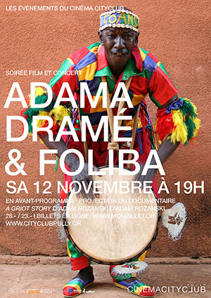 Affiche de l'évènement Soirée film et concert – Adama Dramé & Foliba