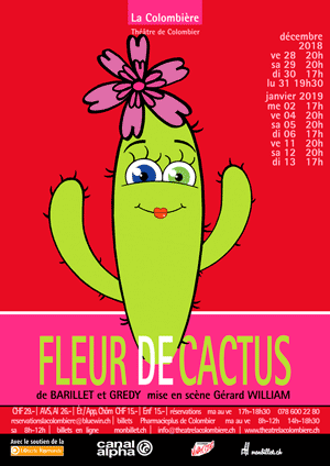 Affiche de l'évènement Humour – la compagnie théâtrale La Colombière – Fleur de Cactus