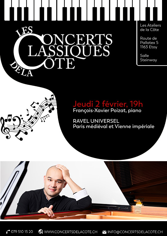 Affiche de l'évènement Concerts Classiques de la Côte – Ravel universel, Paris médiéval et Vienne impériale