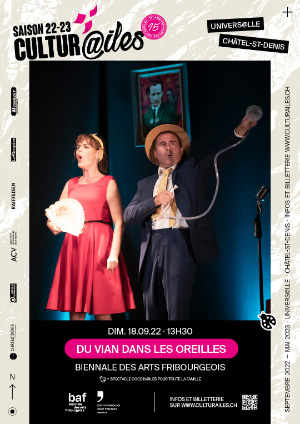 Affiche de l'évènement Les Cultur@iles, théâtre musical – Du vian dans les oreilles