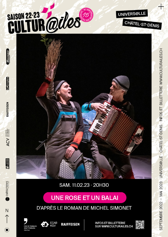 Affiche de l'évènement Les Cultur@iles, Théâtre  musical – Une rose et un balai