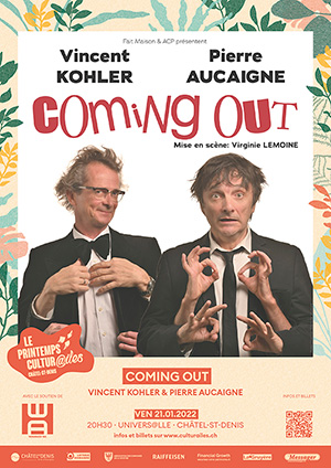 Affiche de l'évènement Les Cultur@iles - Humour – Coming Out