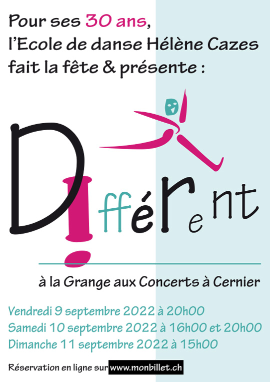 Affiche de l'évènement Spectacle de danse - École Hélène Cazes – Différent