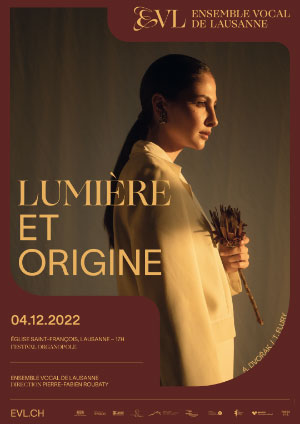 Affiche de l'évènement Organopole et l'Ensemble Vocal de Lausanne – Lumière et origine