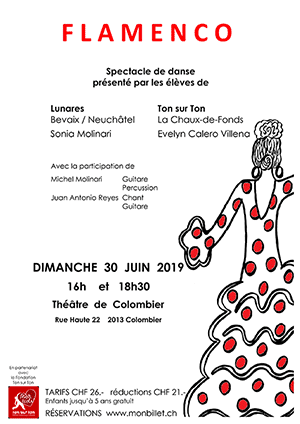 Affiche de l'évènement Spectacle de danse – Lunares et Ton sur Ton – Flamenco