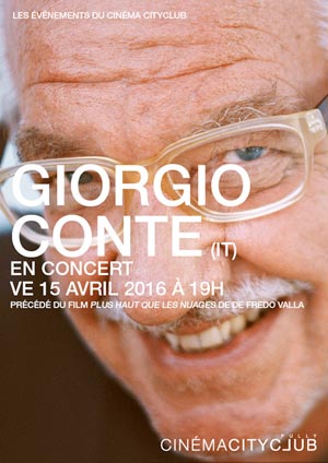 Affiche de l'évènement Ciné-concert – Giorgio Conte