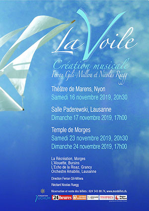 Affiche de l'évènement Création musicale – Ferran Gili-Millera & Nicolas Ruegg – La Voile