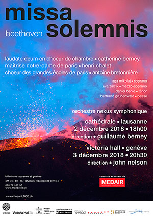 Affiche de l'évènement Laudate Deum & Orchestre Nexus Symphonique – Missa Solemnis, Beethoven