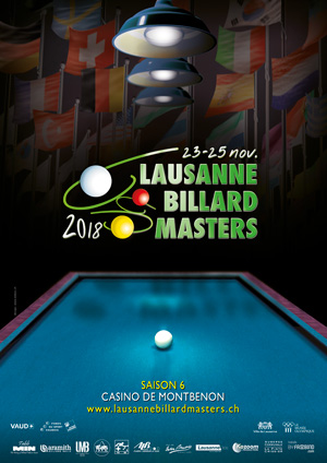 Affiche de l'évènement Édition 2018 – Lausanne Billard Masters