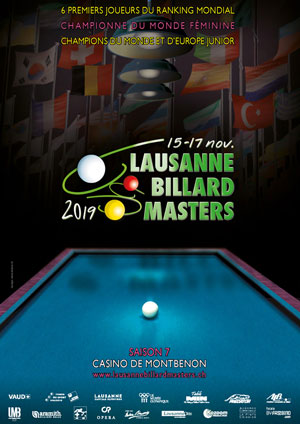 Affiche de l'évènement Édition 2019 – Lausanne Billard Masters