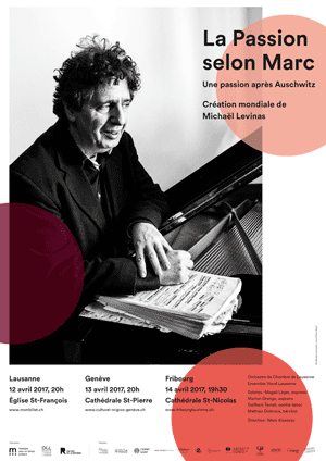 Affiche de l'évènement Création mondiale de Michaël Levinas – La Passion selon Marc