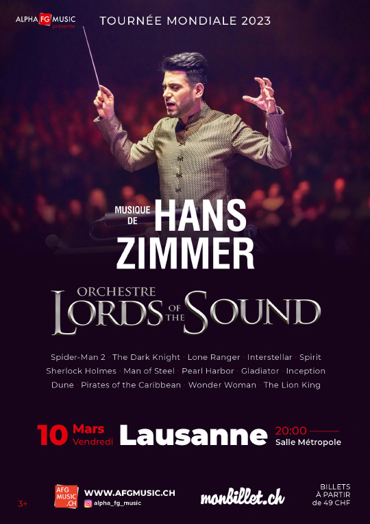 Affiche de l'évènement Alpha FG Music présente – Lords of The Sound – The Music of Hans Zimmer