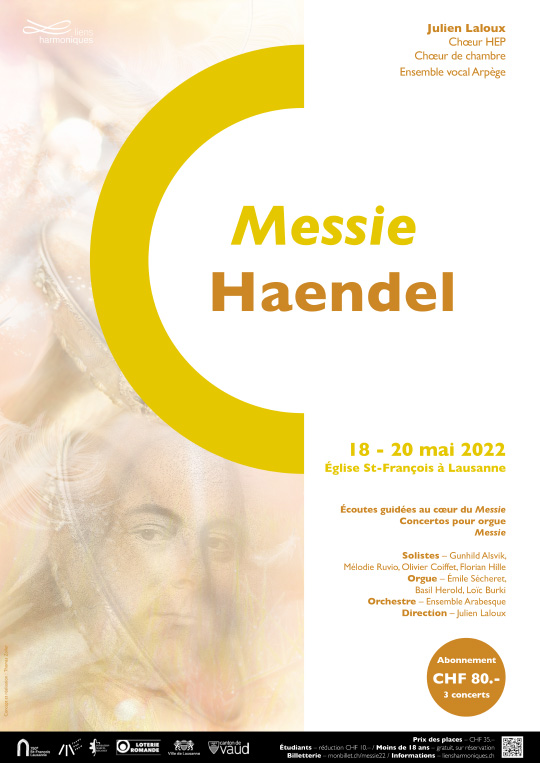 Affiche de l'évènement Chœurs HEP, Ensemble vocal Arpège – Le Messie de Haendel