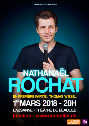 Affiche de l'évènement Stand Up – Nathanaël Rochat