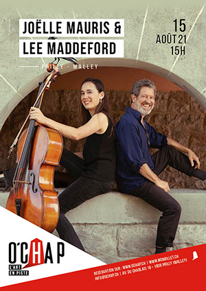 Affiche de l'évènement Programmation O’Chap: musique classique & fusion-jazz – Duo Maddeford-Mauris