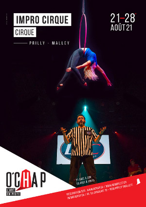 Affiche de l'évènement Programmation O’Chap: cirque – Impro cirque