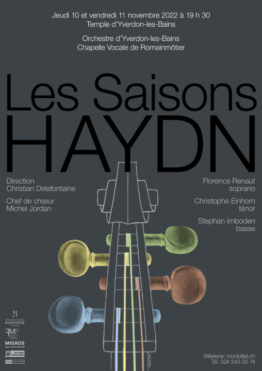 Affiche de l'évènement Oratorio profane pour orchestre, choeur et solistes – Joseph Haydn – Les Saisons