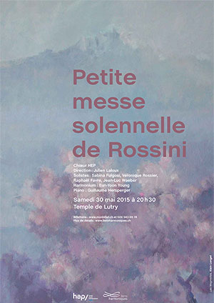 Affiche de l'évènement Chœur HEP – Petite messe solennelle de Rossini