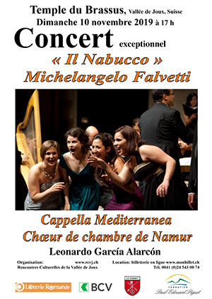 Affiche de l'évènement L. G. Alarcon, Chœur de chambre de Namur & Capella Mediterranea – Il Nabucco de Michelangelo Falvetti
