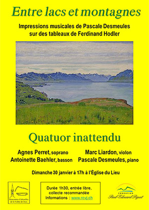 Affiche de l'évènement Rencontres culturelles de la Vallée de Joux – Hodler – Entre lacs et montagnes