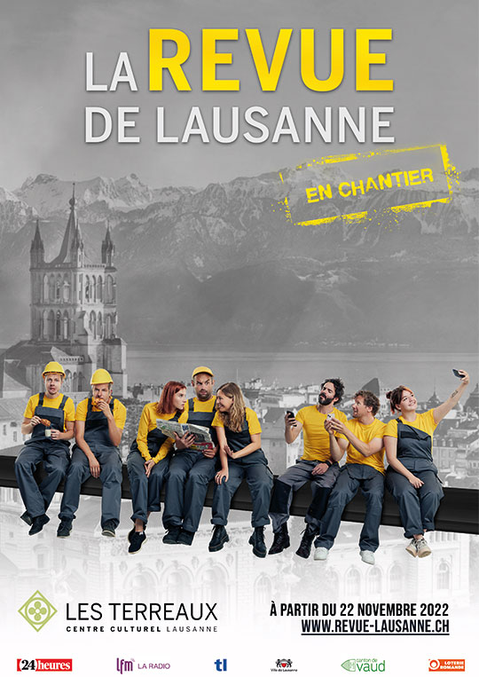 Affiche de l'évènement Humour – La Revue de Lausanne – En chantier