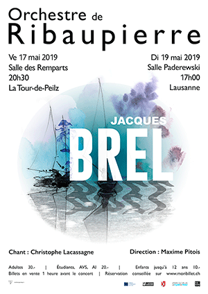 Affiche de l'évènement Orchestre de Ribaupierre – Brel