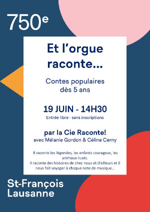 Affiche de l'évènement La Compagnie Raconte présente: – Et l'orgue raconte...