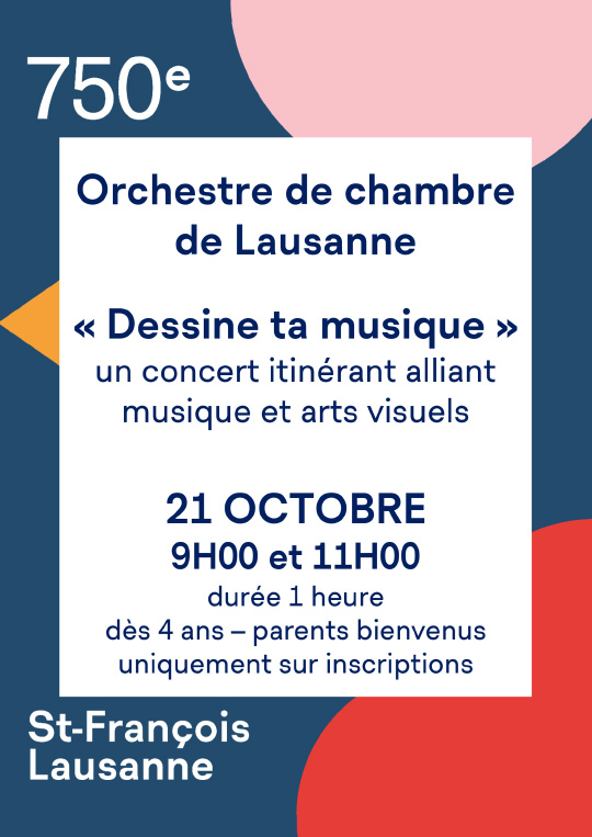Affiche de l'évènement Dans le cadre du 750e anniversaire de Saint-François – Dessine ta musique avec l'OCL