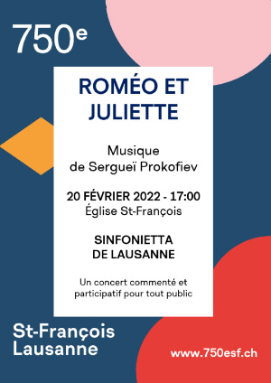 Affiche de l'évènement Le Sinfonietta de Lausanne présente: – Roméo et Juliette de Sergueï Prokofiev