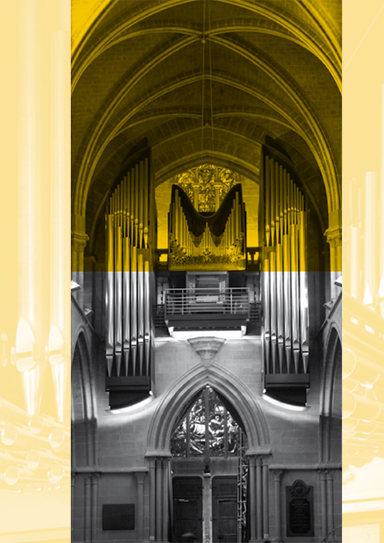 Affiche de l'évènement Jean-Christophe Geiser, organiste titulaire de la Cathédrale – Programme Bach & visites des orgues