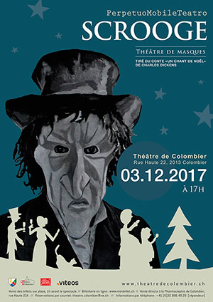 Affiche de l'évènement Théâtre de Masques – Scrooge – il n'est jamais trop tard