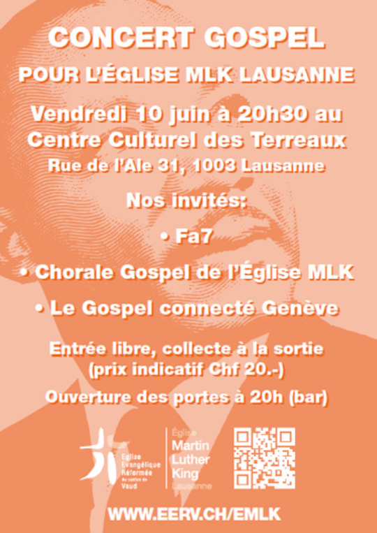 Affiche de l'évènement Concert de soutien – Gospel