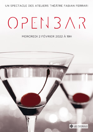 Affiche de l'évènement Ateliers Théâtre Fabian Ferrari – Open Bar