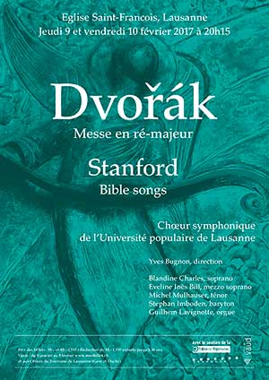 Affiche de l'évènement Choeur symphonique de l'UPL – Dvořák, Stanford