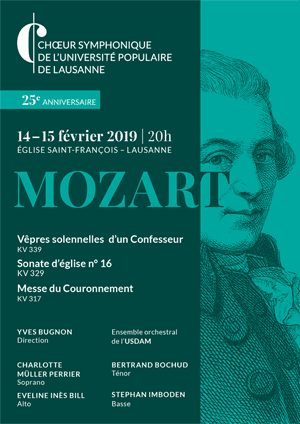 Affiche de l'évènement Choeur symphonique de l'UPL – Mozart