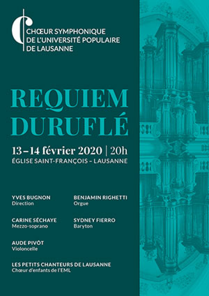 Affiche de l'évènement Choeur symphonique de l'UPL – Requiem de Duruflé