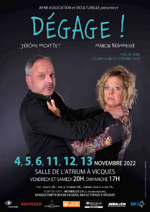 Affiche de l'évènement Humour – Manon Brammeier et Jérôme Mouttet – Dégage
