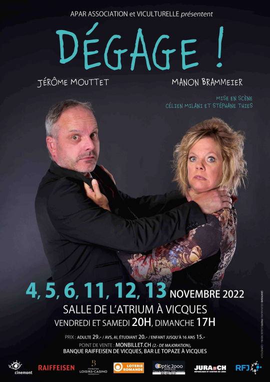 Affiche de l'évènement Humour – Manon Brammeier  et Jérôme Mouttet – Dégage