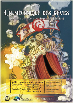 Affiche de l'évènement Spectacle de l'école de cirque Circosphère de Delémont – La mécanique des rêves