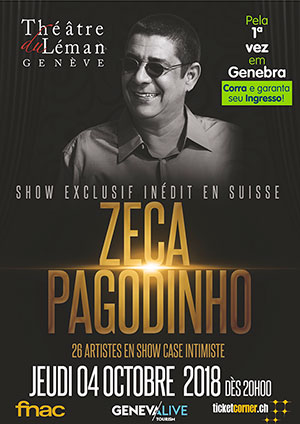 Affiche de l'évènement Unique concert en Suisse romande – Zeca Pagodinho